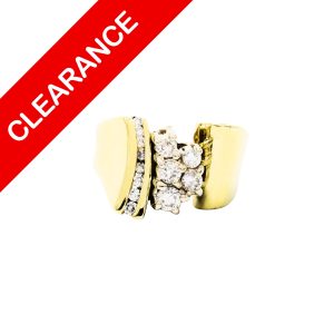 Cluster Diamond Ring .50ct 14k - Ring