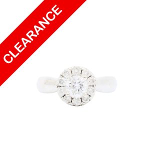 Solitaire Diamond Ring .97ct 14k #75 - Ring - Image 1