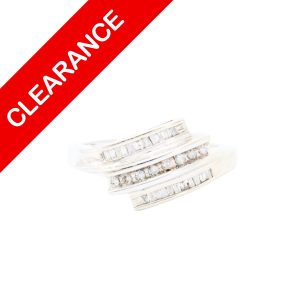 Baguette Cluster Diamond Ring .35ct 10k - Ring