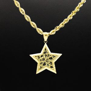 Nugget Star 10k - Pendant - Image 2