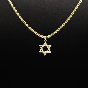 Small Star of David 10k - Pendant - Image 2