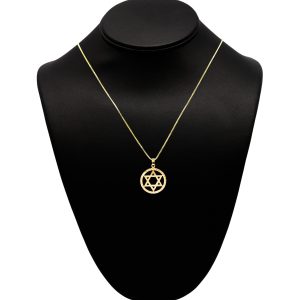 Star of David Round Pendant 10k - Pendant - Image 1