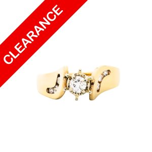Solitaire Diamond Ring .40ct 14k - Ring - Image 1