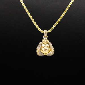 Diamond Buddha .50ct- Pendant - Image 2