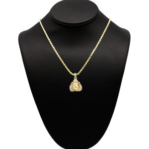 Diamond Buddha .50ct- Pendant - Image 1