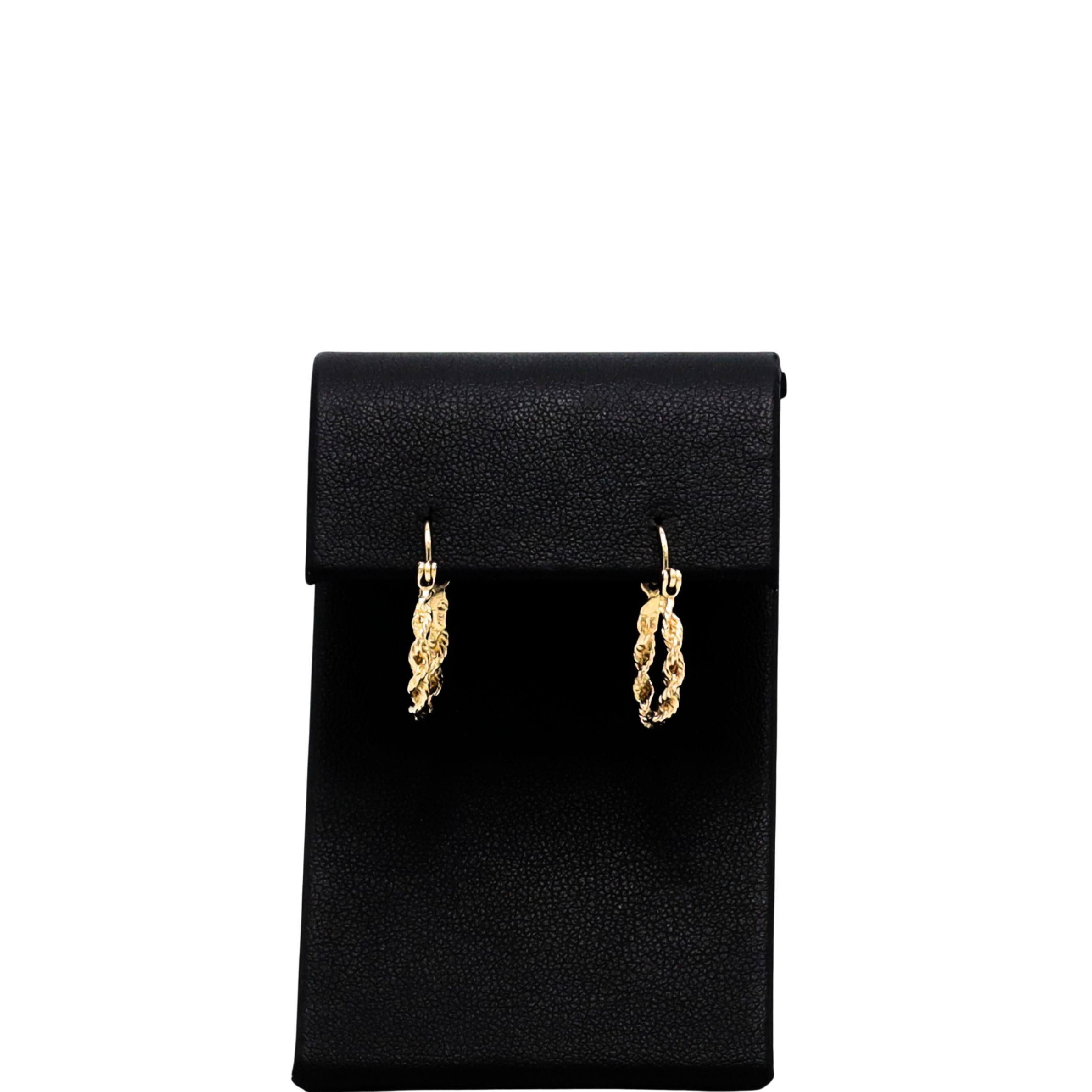Rope Hoops 2.25mm 10k- Earrings