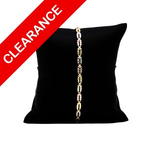 Tri Gold Anklet 4mm 10k 10.5" - Bracelet - Image 1