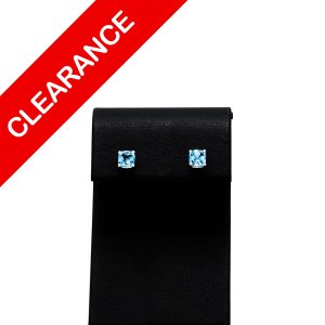 Blue Topaz Studs 10k - Earrings - Image 1