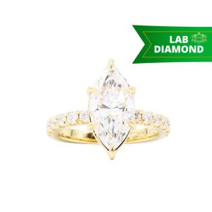 Marquise Diamond Ring 3.5ct 10k #308 - Ring - Image 1