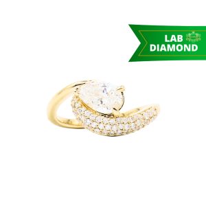 Pear Cut Diamond Ring 1.26ct 14k #290 - Ring