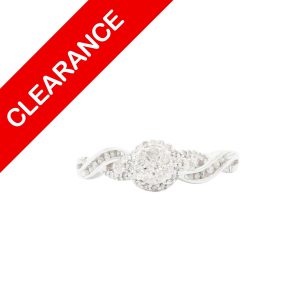 Cluster Diamond Ring .30ct 10k - Ring
