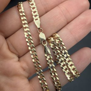 4.25mm Flat Cuban Link 20" Chain - Image 3