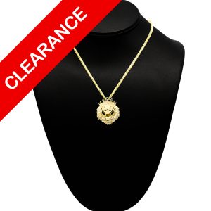 CZ Crown Lion 10k - Pendant - Image 1