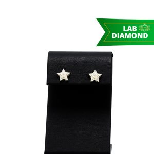 Diamond Star Cluster Studs .40ct lab -Diamond Earrings
