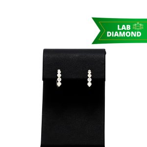 Diamond Hoops 1ct lab -Diamond Earrings