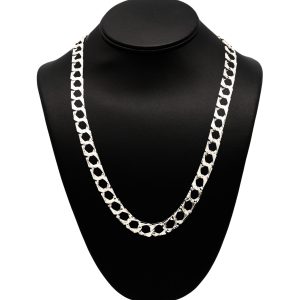 Double Sided Silver Diamond Cut 23" - Chain - Image 2
