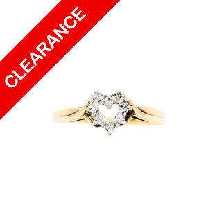 Heart Diamond Ring 10k .10ct - Ring