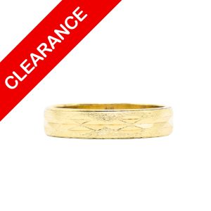 Diamond Cut Band 5mm 10k - Ring