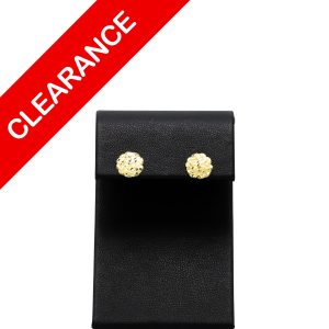 Round Nugget Studs 10k  - Earrings