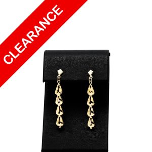 4 Tier Dangly 10k - Earrings
