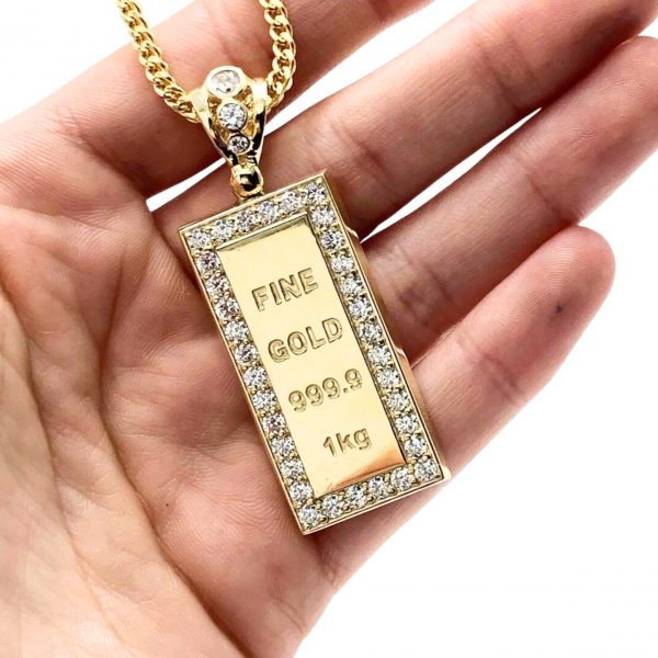 Fine Gold with CZ Pendant