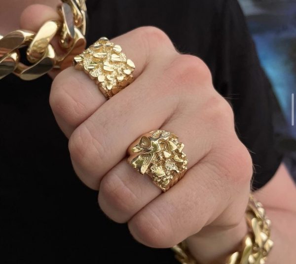 Andee Light Nugget Ring Golden Hand Jewellery