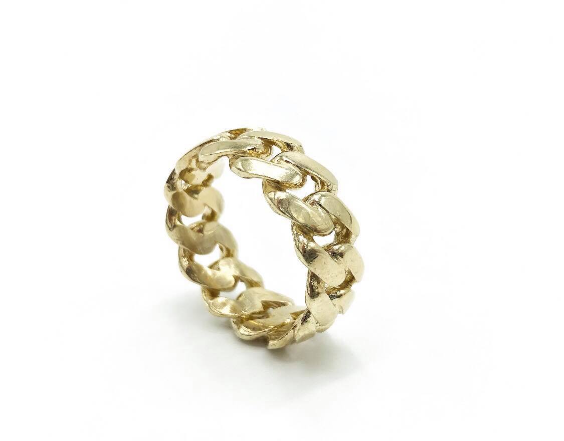 Gold cuban ring deals