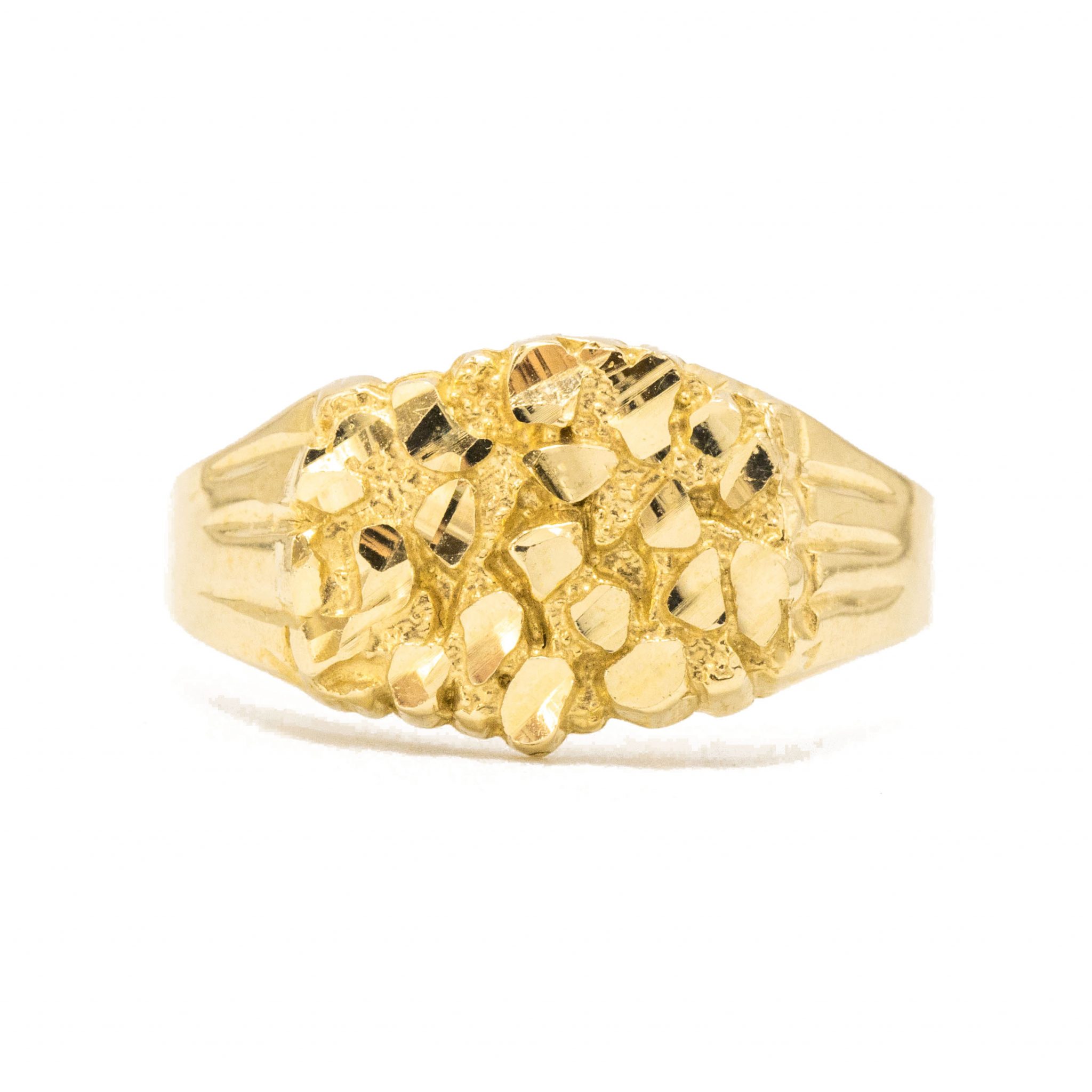 White gold nugget ring clearance