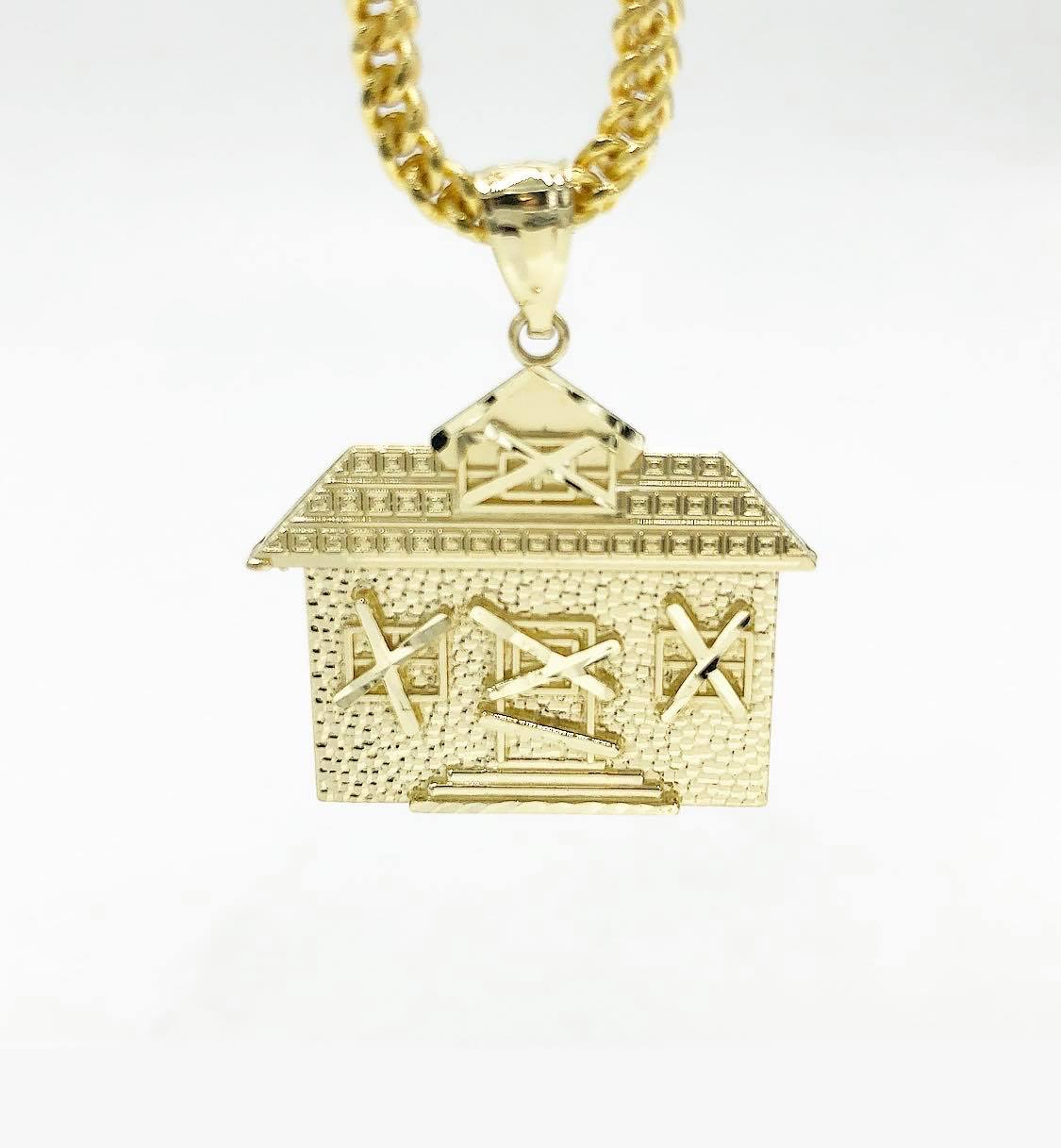 Trap House Style 2 Pendant Golden Hand Jewellery