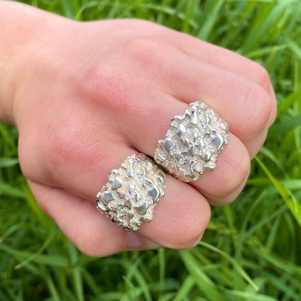 MOST POPULAR 204 Silver Nugget Ring
