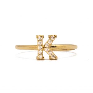Letter N Rings Golden Hand Jewellery