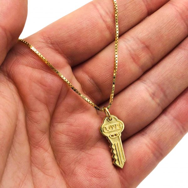 LOVE key Pendant Golden Hand Jewellery