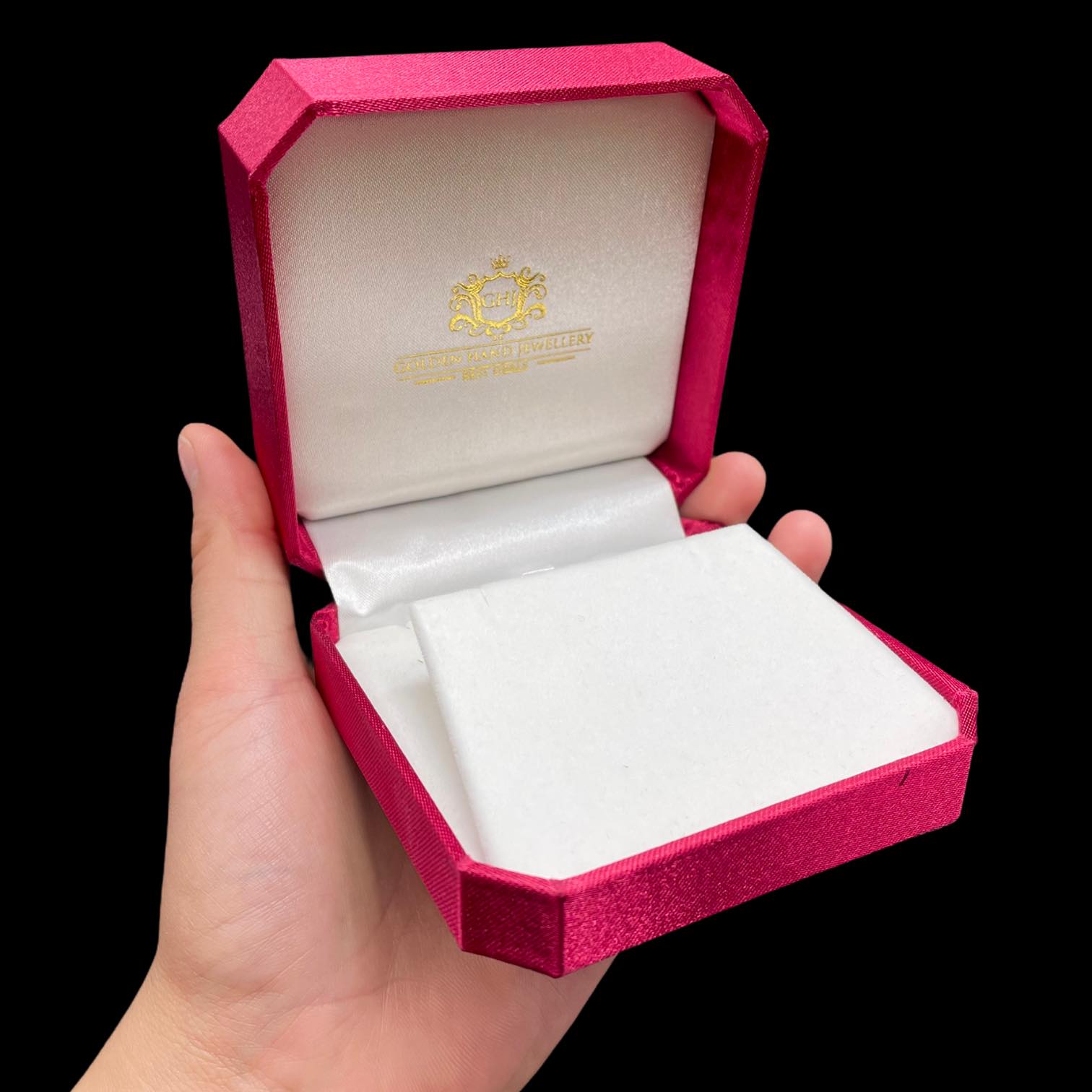 Luxury Red Chain Gift Box Golden Hand Jewellery