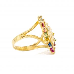 Best Mom Birthstone Ring - Ring - Image 3
