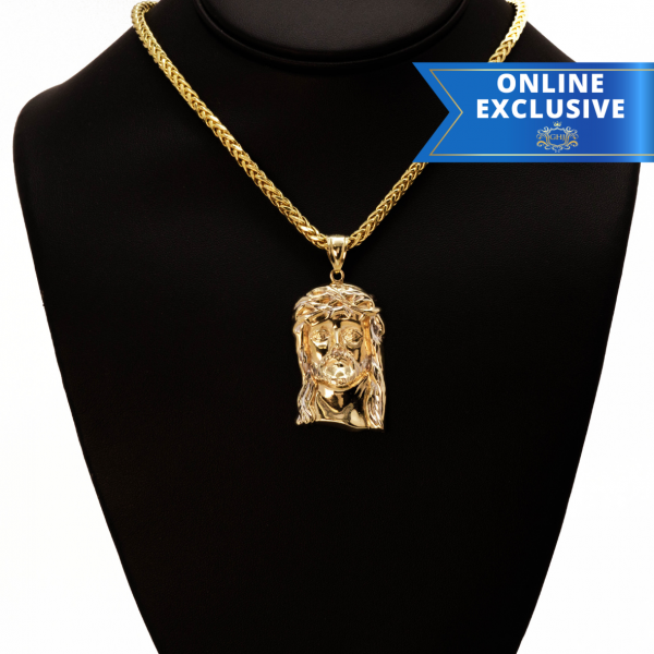 Square on sale jesus pendant
