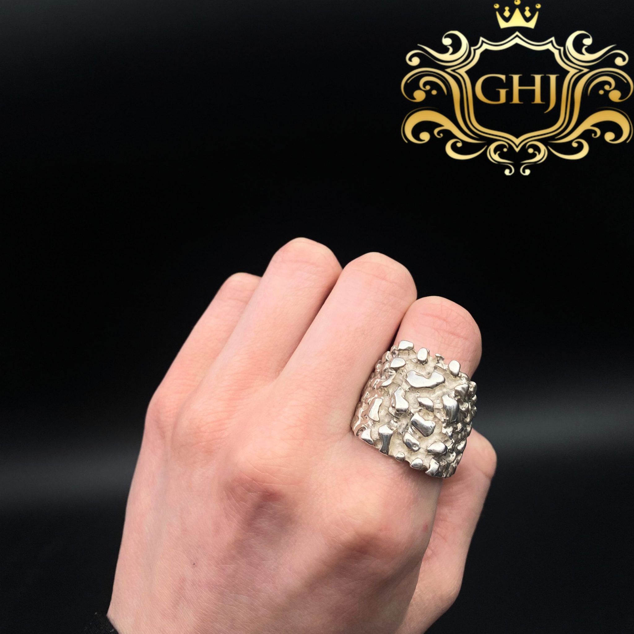 Jay Silver Nugget Ring