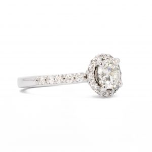 Halo Brilliant Cut 1.58ct #10 - Engagement Ring - Image 3