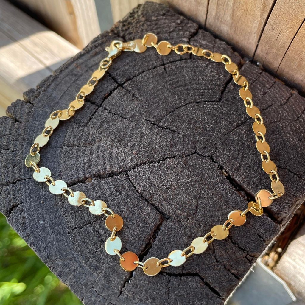 Coin Link 5mm - Anklet - Golden Hand Jewellery
