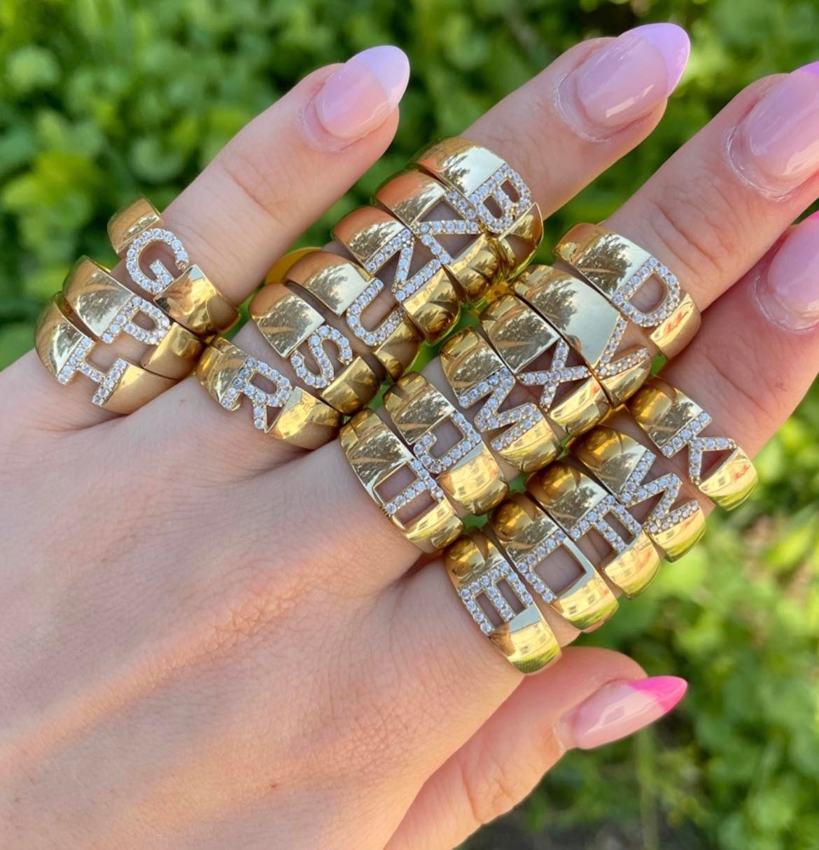 Letter I Band Rings Golden Hand Jewellery letter-i-band-rings-golden-hand-jewellery