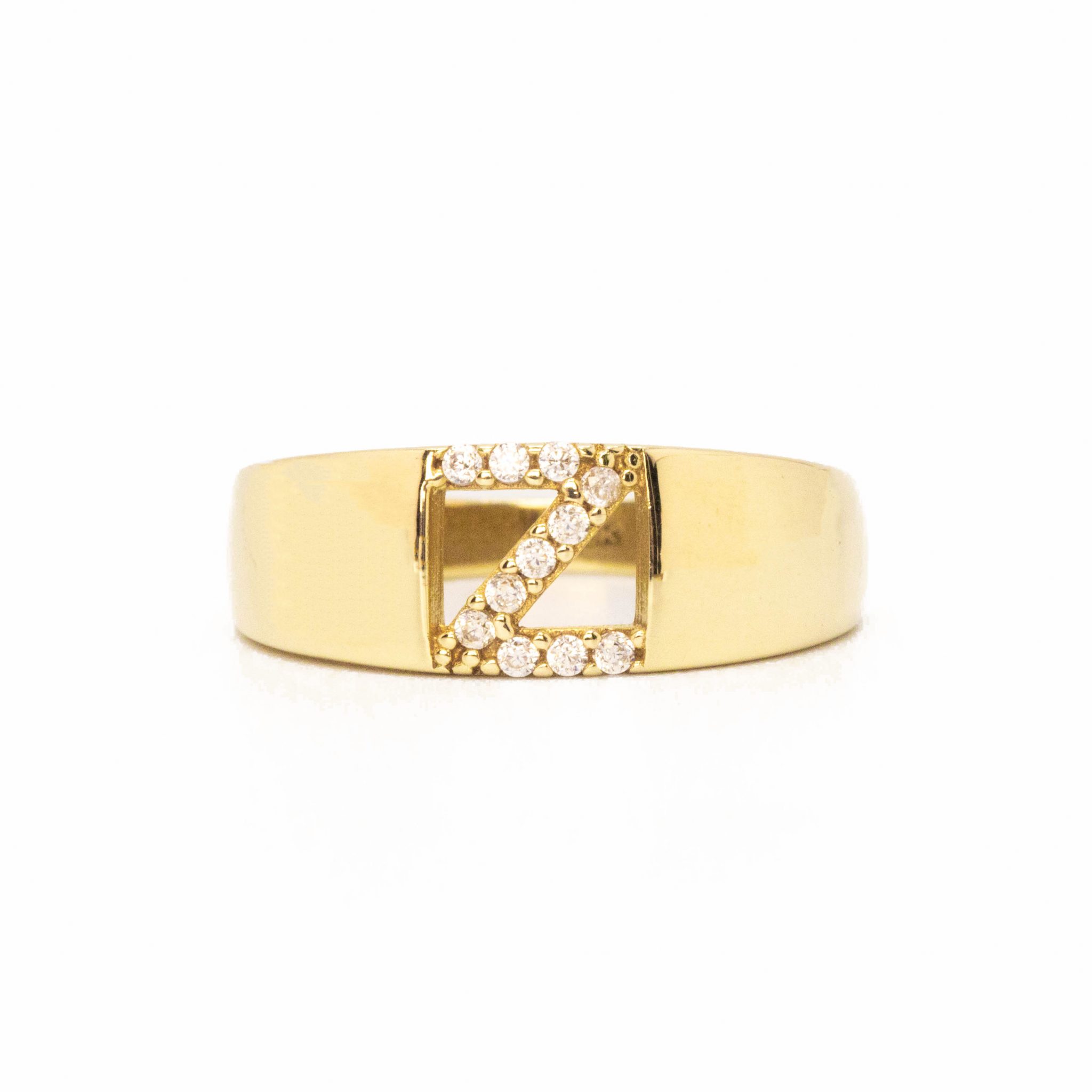 Letter Z Band Rings Golden Hand Jewellery letter-z-band-rings-golden-hand-jewellery