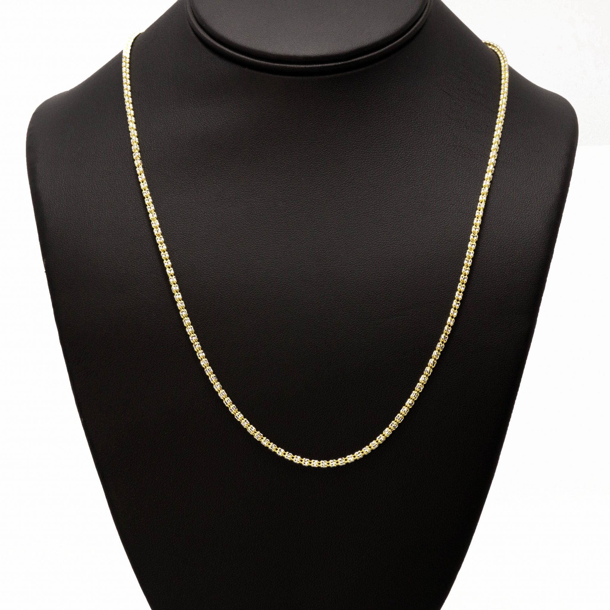 TwoTone Ice Chain 2.5mm 22" Chain Golden Hand Jewellery