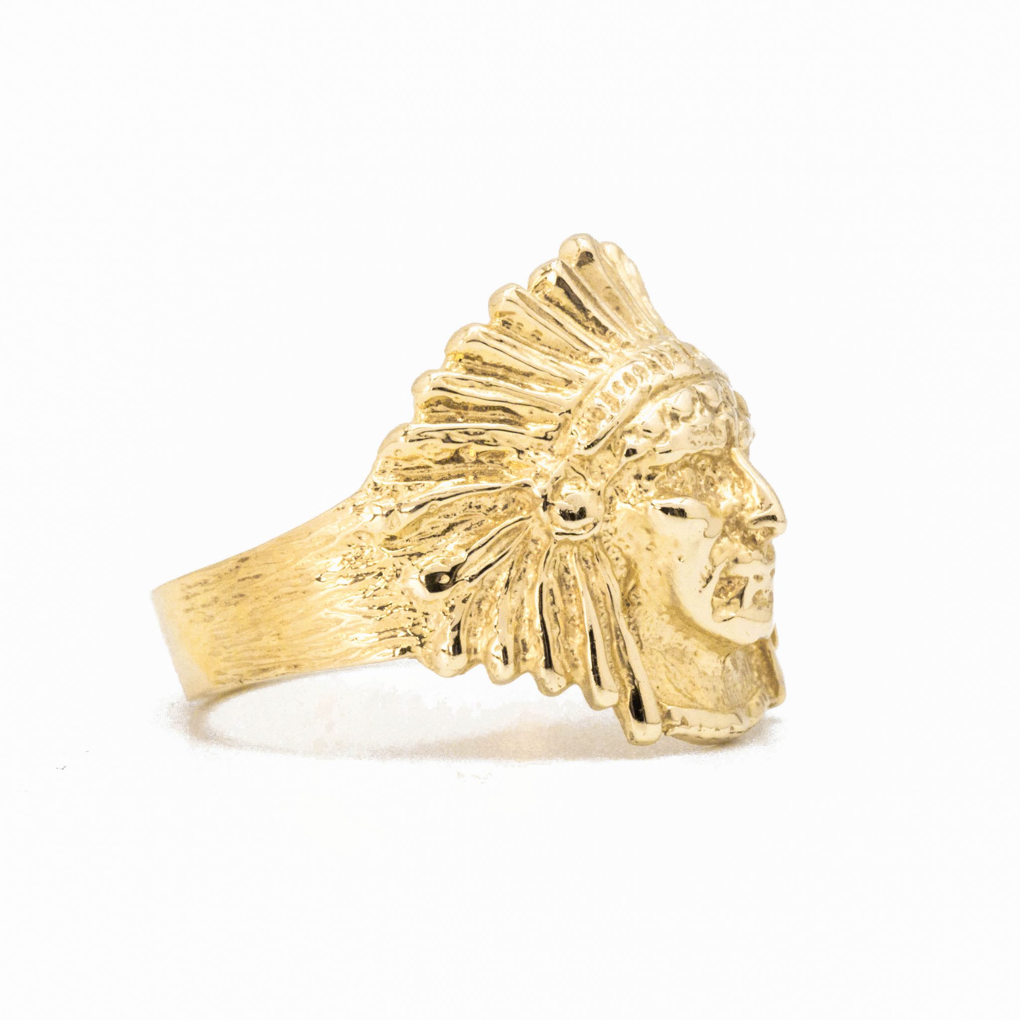 Chief Small Gold Ring Golden Hand Jewellery