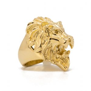 3D Lion - Gold Ring - Image 3