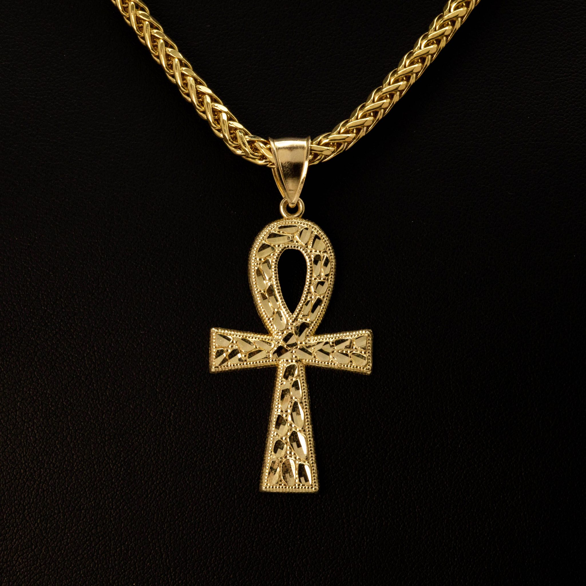 Nugget Ankh Medium Pendant Golden Hand Jewellery nugget-ankh-medium-pendant-golden-hand-jewellery