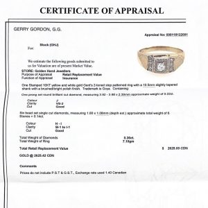 Icy Brushed Cluster 0.36ct #35 - Diamond Ring - Image 3