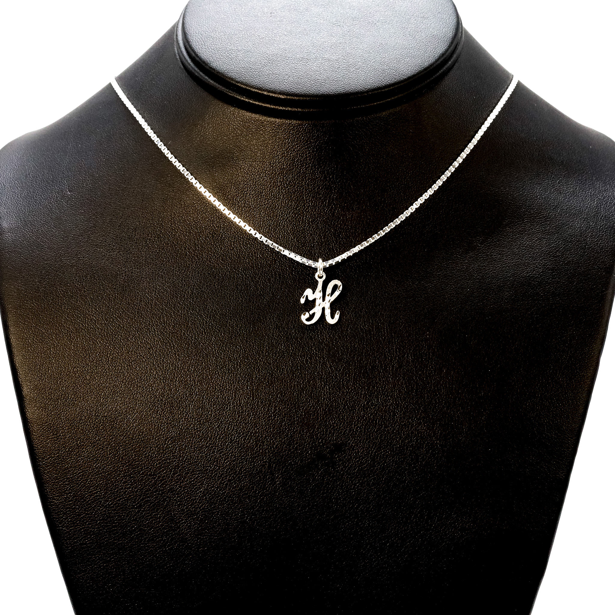 Letter h pendant silver Clearance