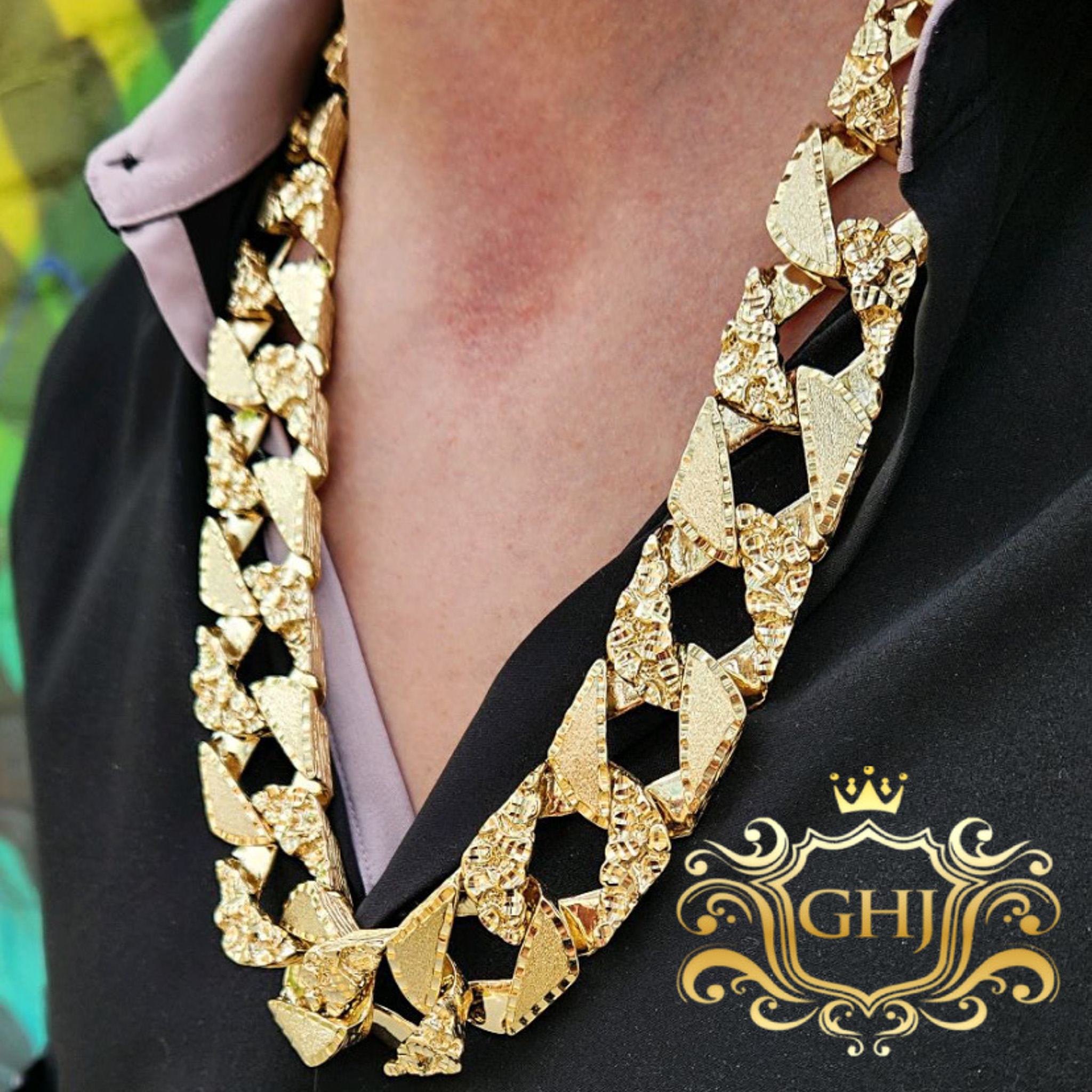 Big Nugget X Diamond Cut 24.5mm 30 Solid Chain