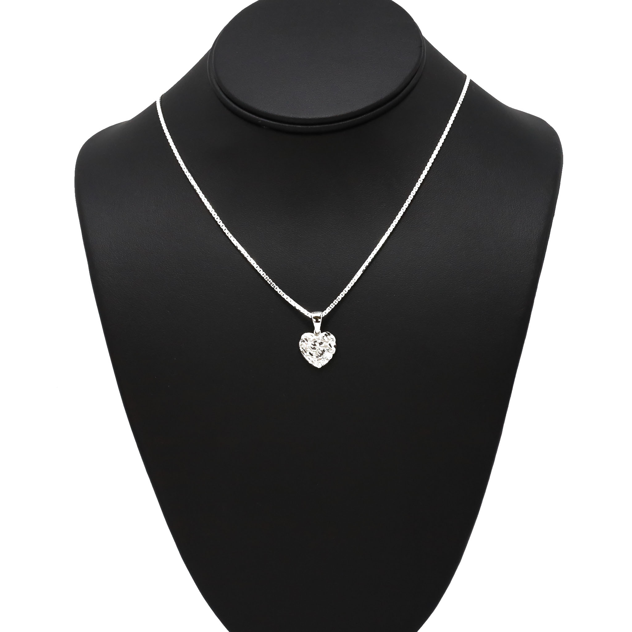 Heart Nugget Silver Pendant Golden Hand Jewellery