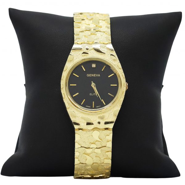Gold shop nugget watch