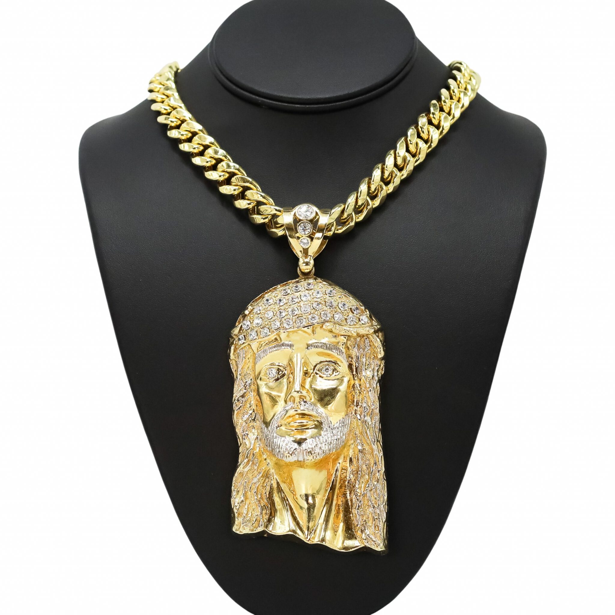 XL Jesus Pendant Golden Hand Jewellery
